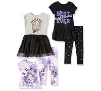 Amazon Essentials Disney | Marvel | Star Wars | Frozen | Princess Piezas para Combinar Niña, Pack de 5, Monstruo, 4 años