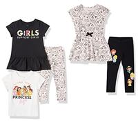 Amazon Essentials Disney | Marvel | Star Wars | Frozen | Princess Piezas para Combinar Niña, Pack de 5, Princesa, 6-7 años