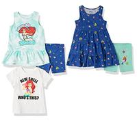 Amazon Essentials Disney | Marvel | Star Wars | Frozen | Princess Piezas para Combinar Niña, Pack de 5, Sirena, 4 años