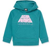 Amazon Essentials Disney | Marvel | Star Wars | Frozen | Princess Sudadera de Forro Polar con Capucha y sin Cierre Niña, Logotipo de Star Wars, 9 años