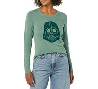 Amazon Essentials Disney | Marvel | Star Wars Jerséis Ligeros con Cuello Redondo Mujer, Star Wars Darth Vader, XS