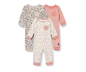 Amazon Essentials Disney | Marvel | Star Wars Monos de Algodón Unisex Bebés, Pack de 3, Expresiones de Mickey, 3-6 meses