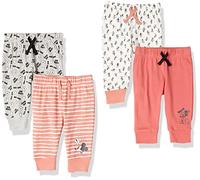 Amazon Essentials Disney | Marvel | Star Wars Pantalones Bebé Niño, Pack de 4, Expresiones de Mickey, Prematuro