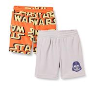 Amazon Essentials Disney | Marvel | Star Wars Pantalones Cortos de Malla para Baloncesto Niño, Pack de 2, Star Wars Rebel Logo, 4 años