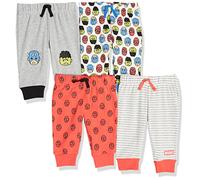 Amazon Essentials Disney | Marvel | Star Wars Pantalones Deportivos de Punto de Algodón Niños, Paquetes Multiple