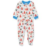 Amazon Essentials Disney | Marvel | Star Wars Pijama Ceñido de Algodón con Pies Unisex Bebés, Star Wars Mando Winter - Sleep & Play, 0 meses