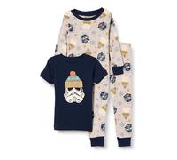 Amazon Essentials Disney | Marvel | Star Wars Pijama ceñido de algodón Unisex Niño, Star Wars Winter - Kids, 6-7 años