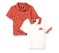 Amazon Essentials Disney | Marvel | Star Wars Polos de piqué de Manga Corta Niño, Pack de 2, Logotipo de Star Wars, 9 años