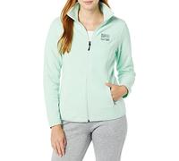 Amazon Essentials Disney | Marvel | Star Wars | Princess Chaqueta de Forro Polar con Cremallera Completa y Cuello Perkins Mujer, Marvel Comic Logo, XXL