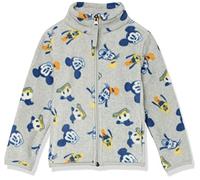 Amazon Essentials Disney | Marvel | Star Wars | Princess Chaqueta de Forro Polar con Cremallera Completa y Cuello Perkins Niña, Mickey Y Sus Amigos, 4 años