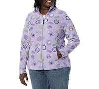Amazon Essentials Disney | Marvel | Star Wars | Princess Chaqueta de Forro Polar con Cremallera Completa y Cuello Perkins Mujer, Marvel Logo, L
