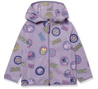Amazon Essentials Disney | Marvel | Star Wars | Princess Chaquetas de Forro Polar con Capucha y Cremallera Completa Niña, Marvel Logo, 4 años