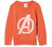 Amazon Essentials Disney | Marvel | Star Wars | Princess Jerséis con cuello redondo Niña, Avengers Logo - Girls, 5 años