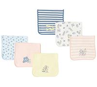 Amazon Essentials Disney | Marvel | Star Wars | Princess Paños Suaves para Eructos Bebé Niña, Pack de 6, Paquete de 6 Alice Tea Party, Talla única