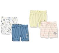 Amazon Essentials Disney | Marvel | Star Wars | Princess Pantalones Cortos Bombachos Bebé Niña, Pack de 4, Fiesta de Té Alicia, Prematuro