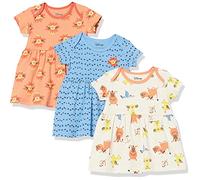 Amazon Essentials Disney | Marvel | Star Wars | Princess Vestidos Bebé Niña, Pack de 3, Rey León Play Eat Roar, 24 Meses