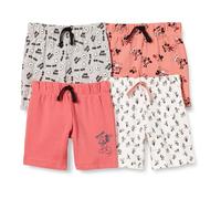 Amazon Essentials Disney | Marvel | Star Wars Shorts Bebé Niño, Pack de 4, Paquete de 4 Expresiones de Mickey, 24 Meses
