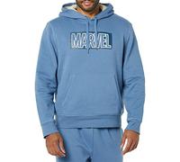 Amazon Essentials Disney | Marvel | Star Wars Sudadera con Capucha y Forro Sherpa Hombre, Marvel Logo, S