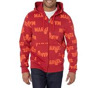 Amazon Essentials Disney | Marvel | Star Wars Sudaderas de Forro Polar con Capucha y Cremallera (Disponible en Talla Grandes y Largos Especiales) Hombre, Marvel Multi Peace, M