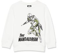 Amazon Essentials Disney | Marvel | Star Wars Sudaderas de Forro Polar con Cuello Redondo y sin Cierre Niño, Star Wars Mando, 8 años