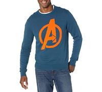Amazon Essentials Disney | Marvel | Star Wars Suéteres de cuello redondo Hombre, Avengers Logo - Mens, S