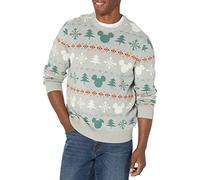 Amazon Essentials Disney | Marvel | Star Wars Suéteres de cuello redondo Hombre, Mickey Fair Isle - Mens, XL