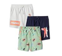 Amazon Essentials Disney Shorts Niños, Pack de 3, Acción de Los Vengadores, 9 años