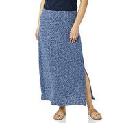 Amazon Essentials Falda Larga en Punto Ligero Mujer, Azul Marino Lunares, M