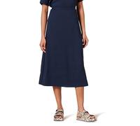 Amazon Essentials Falda Midi Georgette sin Forro Mujer, Azul Marino, 38