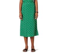 Amazon Essentials Falda Midi Georgette sin Forro Mujer, Verde Floral, 44