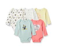 Amazon Essentials Harry Potter - DC Comics - Looney Tunes Bodies de Manga Larga Unisex Bebés, Pack de 5, Piolín Amor, 6-9 meses