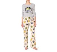 Amazon Essentials Harry Potter | Looney Tunes Conjunto para Dormir Ligero con Pantalón de Franela y Camiseta de Manga Larga Mujer, Hogwarts de Harry Potter - Mujer, XL