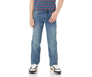 Amazon Essentials Jeans regulares de corte recto para niño, lavado ligero, 10 años ajustados