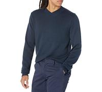 Amazon Essentials Jersey de Corte Recto con Cuello de Pico, Disponible en Largos Especiales (Anteriormente Conocido por Amazon) Hombre, Azul Marino, M