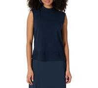 Amazon Essentials Jersey de Cuello Alto, Manga Casquillo y Corte Recto Mujer, Azul Marino, M