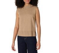 Amazon Essentials Jersey de Cuello Alto, Manga Casquillo y Corte Recto Mujer, Camel Mezcla, S