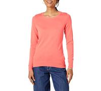 Amazon Essentials Jersey de Cuello Caja Ligero de Manga Larga (Disponible en Tallas Grandes) Mujer, Rosa Coral, M
