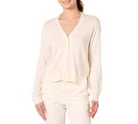 Amazon Essentials Jersey de Punto, Corto, Ligero, Holgado con Cuello de Pico Mujer, Cáscara de Huevo, XL