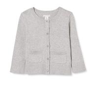 Amazon Essentials Jersey Tipo Cárdigan de Corte Ajustado con Cuello Redondo Niñas, Gris Claro Mezcla, 6-7 años