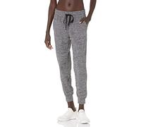 Amazon Essentials Jogger Elástico Técnico de Tejido Cepillado (Disponible en Tallas Grandes) Mujer, Gris Oscuro Teñido Multicolor, XL