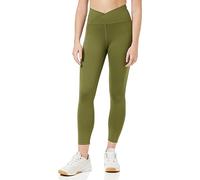 Amazon Essentials Leggings capri con detalle cruzado en la cintura Build Your Own Studio Sculpt (Previamente Core 10) Mujer, Verde Oliva Oscuro, L