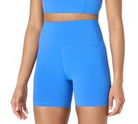 Amazon Essentials Leggings Cortos Deportivos FormFlex para Ciclismo y Yoga, Suaves, de Cintura Alta de 13 cm Mujer, Azul Océano, L