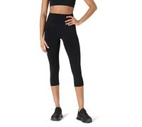 Amazon Essentials Leggings FormFlex, Suaves, de Cintura Alta, 48 cm hasta la Entrepierna, Estilo Capri con Bolsillos, para Yoga y Entrenamiento Mujer, Negro, S