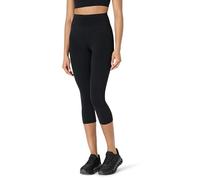 Amazon Essentials Mallas Deportivas FormFlex, Suaves, de Cintura Alta, 48 cm hasta la Entrepierna, Estilo Capri, para Yoga y Entrenamiento Mujer, Negro, XL