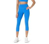 Amazon Essentials Mallas Deportivas FormFlex, Suaves, de Cintura Alta, Tiro de 48,3cm, Estilo Capri, para Yoga y Entrenamiento Mujer, Azul Océano, XS