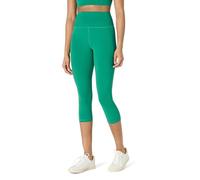 Amazon Essentials Mallas Deportivas FormFlex, Suaves, de Cintura Alta, Tiro de 48,3cm, Estilo Capri, para Yoga y Entrenamiento Mujer, Verde Esmeralda, XXL