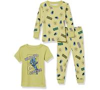 Amazon Essentials Marvel Conjuntos de pijamas ajustados, 3 Piezas Niño, 3-piece Marvel Black Panther Set, 8 años