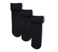 Amazon Essentials Medias De Transición Para Danza Niña, 3 Pares, Negro, 9 años