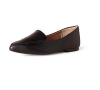 Amazon Essentials Mocasín Plano Mujer, Negro Cuero de Imitación, 41 EU
