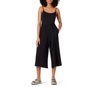 Amazon Essentials Mono Holgado de Punto con Pernera Ancha y más Corta Mujer, Negro, XL